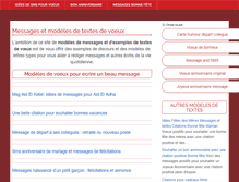 Tablet Screenshot of messages-voeux.com